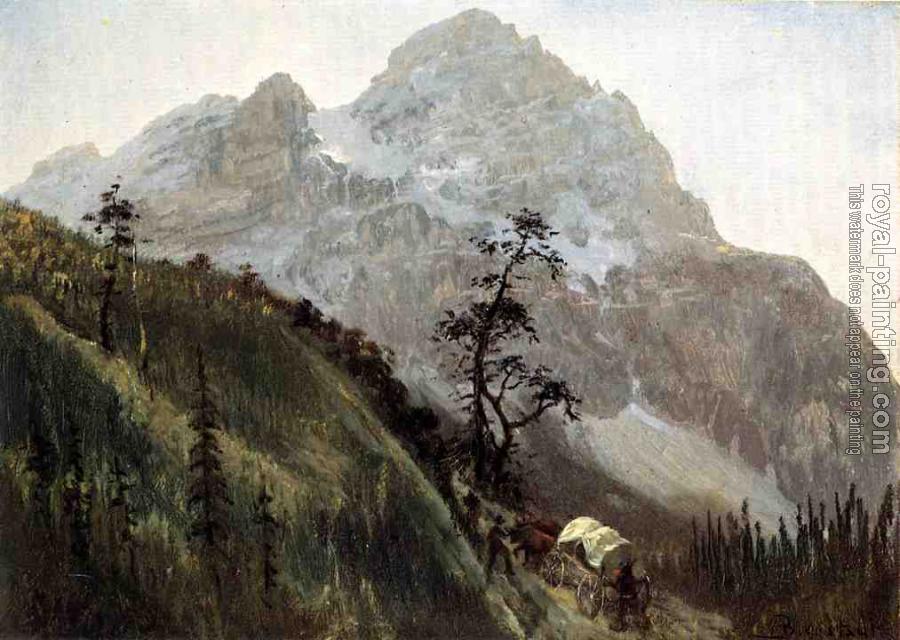 Albert Bierstadt : Western Trail the Rockies